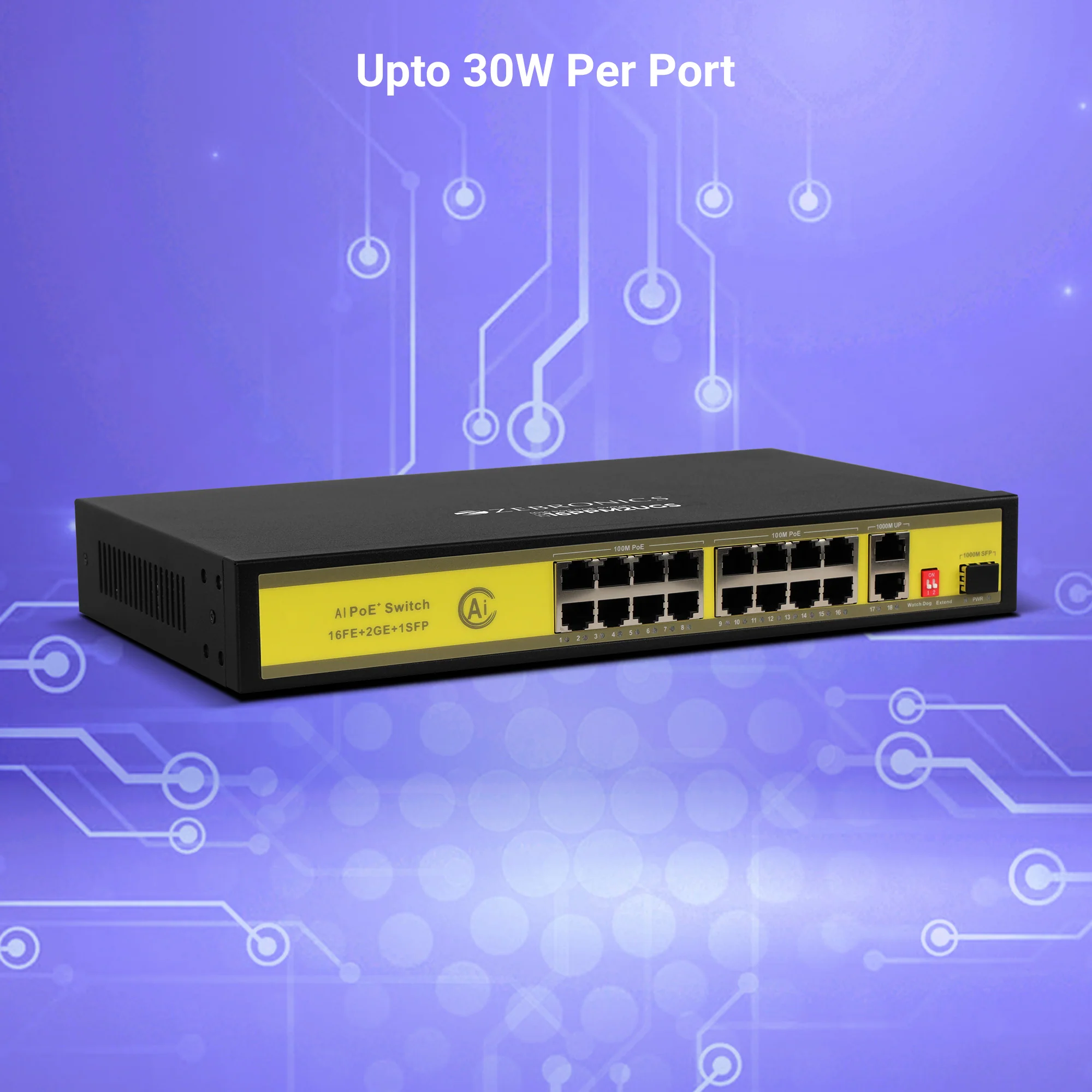 Zeb 16PPM2UGS - 16 Port POE Switch - Image 6