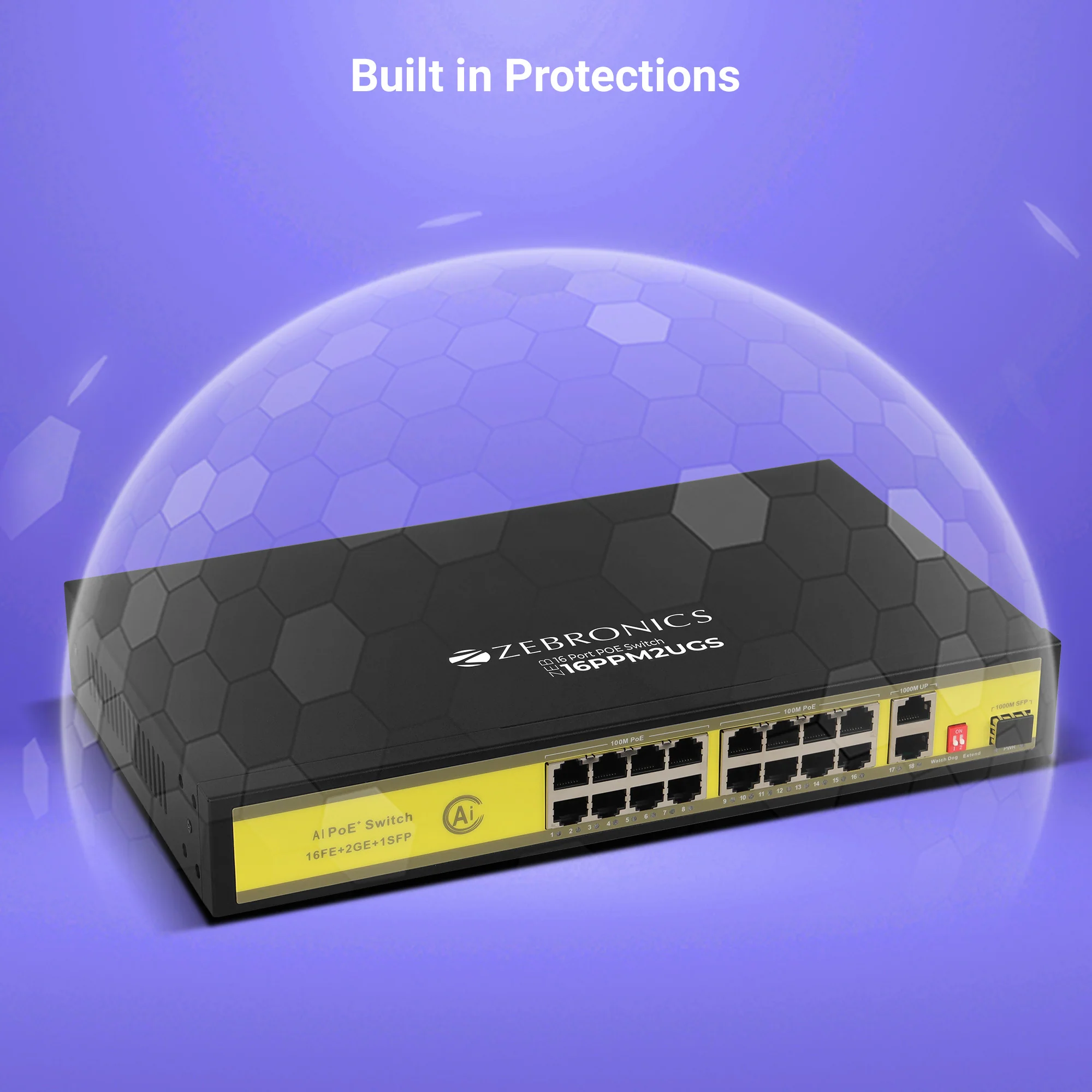 Zeb 16PPM2UGS - 16 Port POE Switch - Image 8