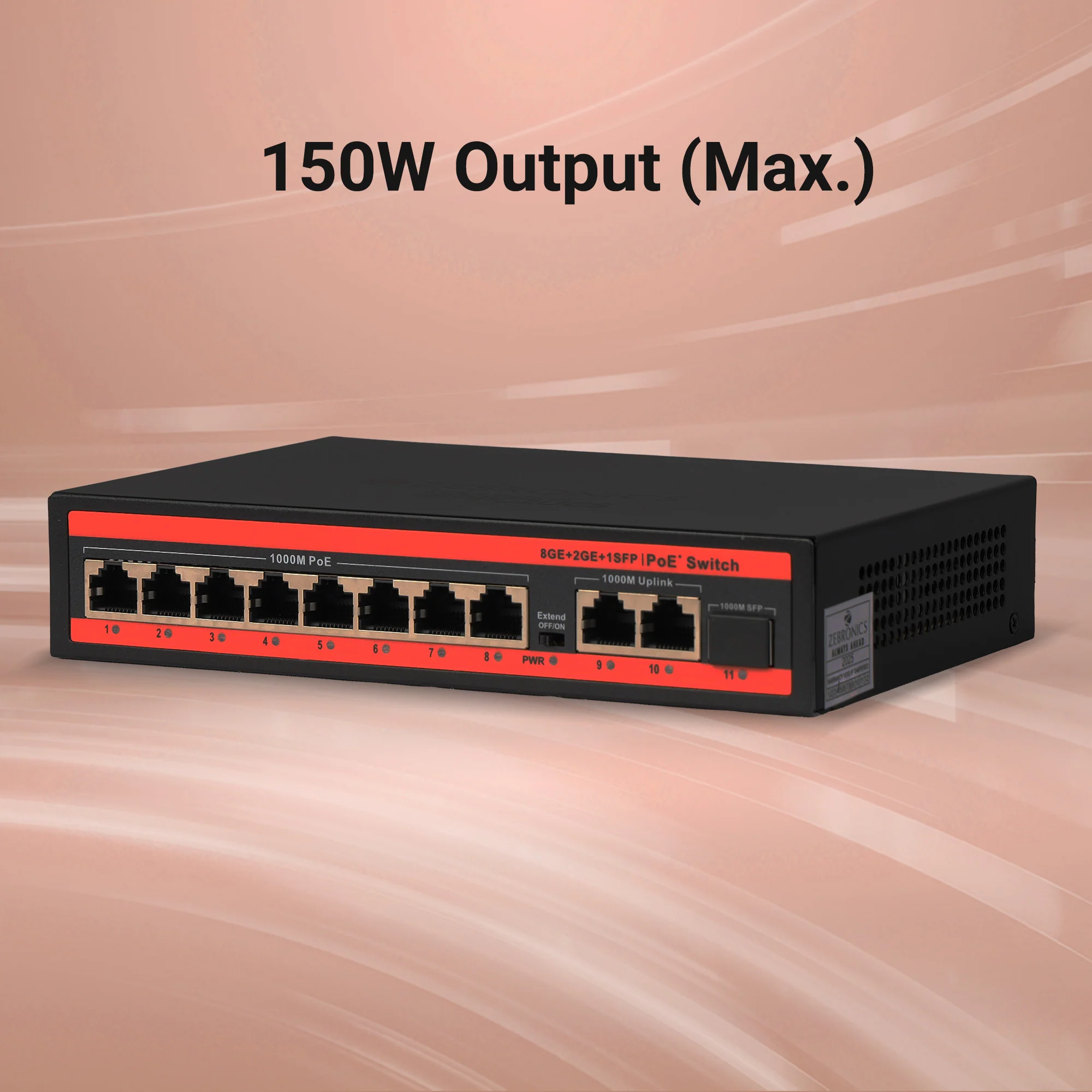 Zeb 8PPG2UGS - 8 Port POE Switch - Image 3