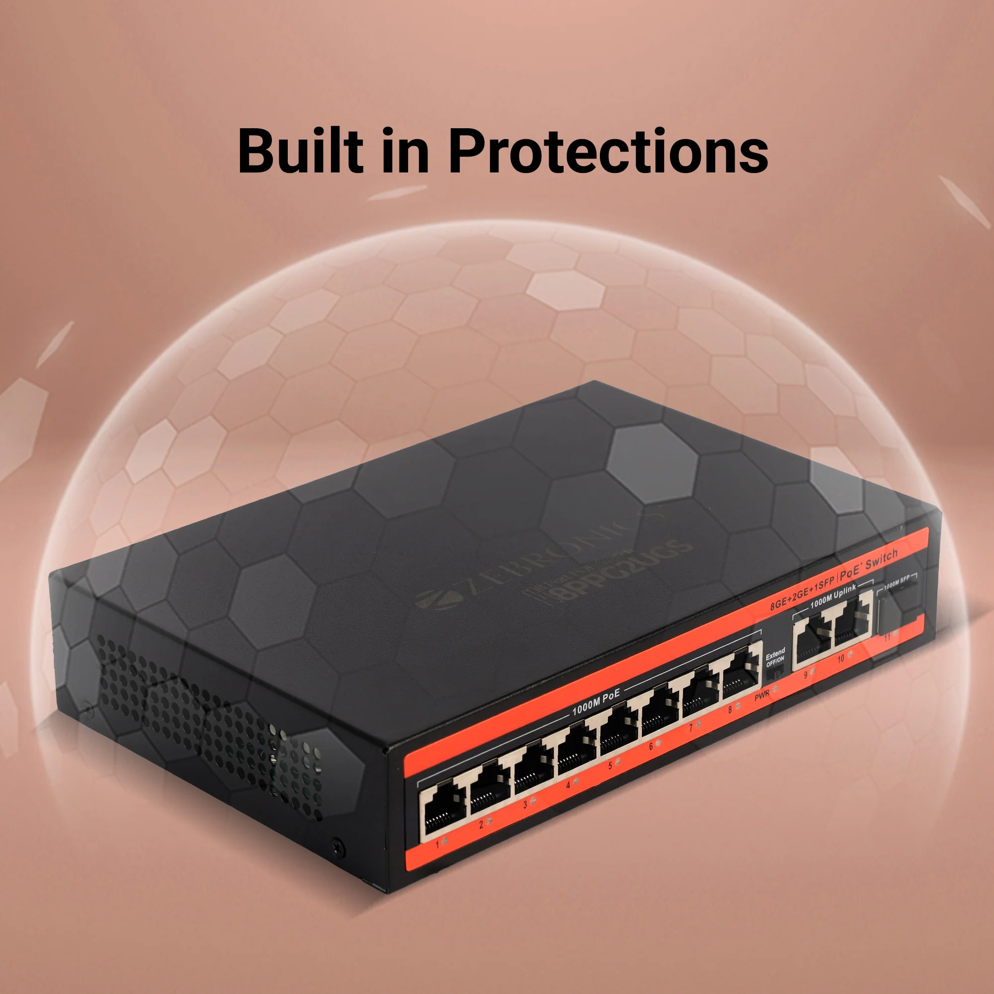Zeb 8PPG2UGS - 8 Port POE Switch - Image 8