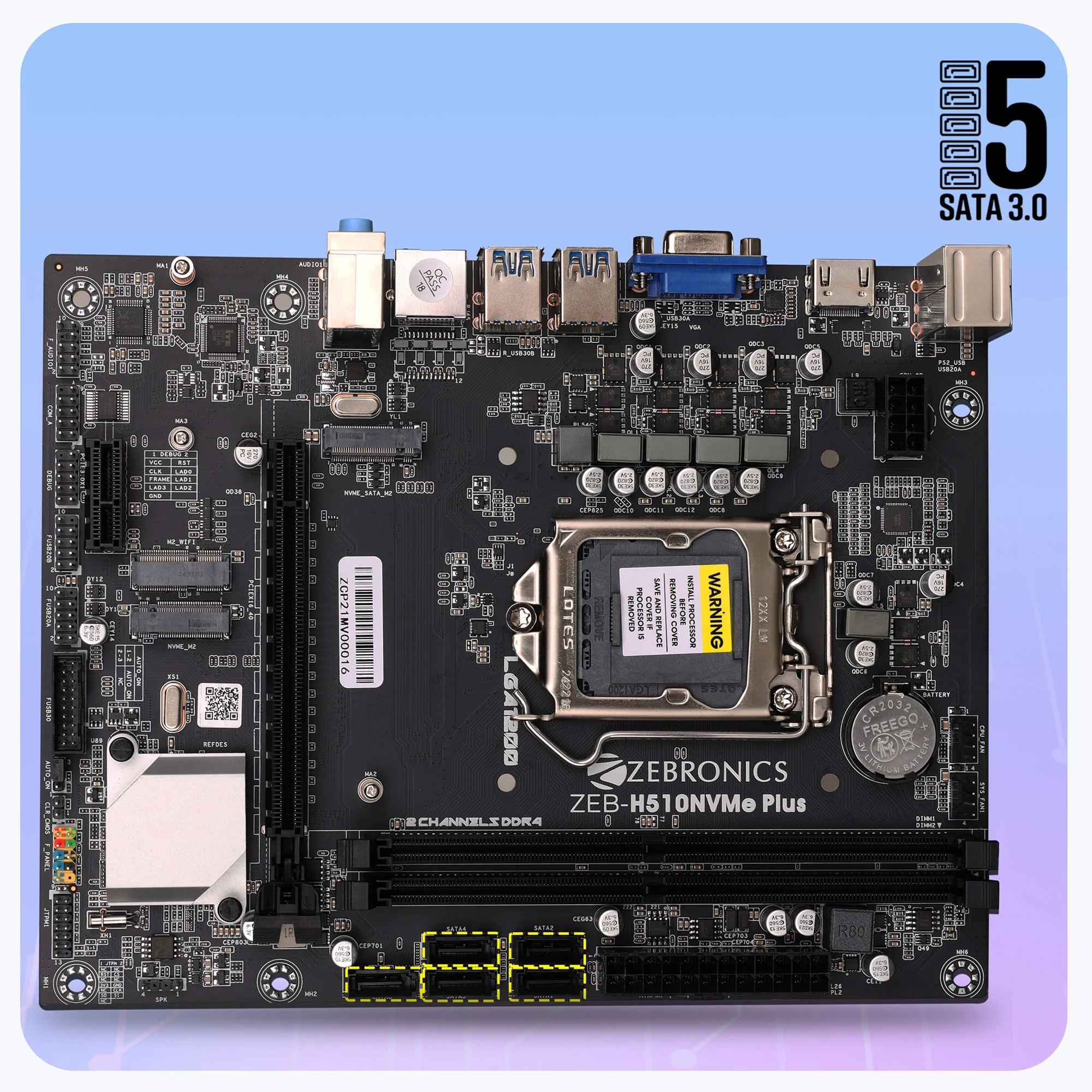 Zeb H510NVMe Plus - LGA 1200 Socket - Image 3