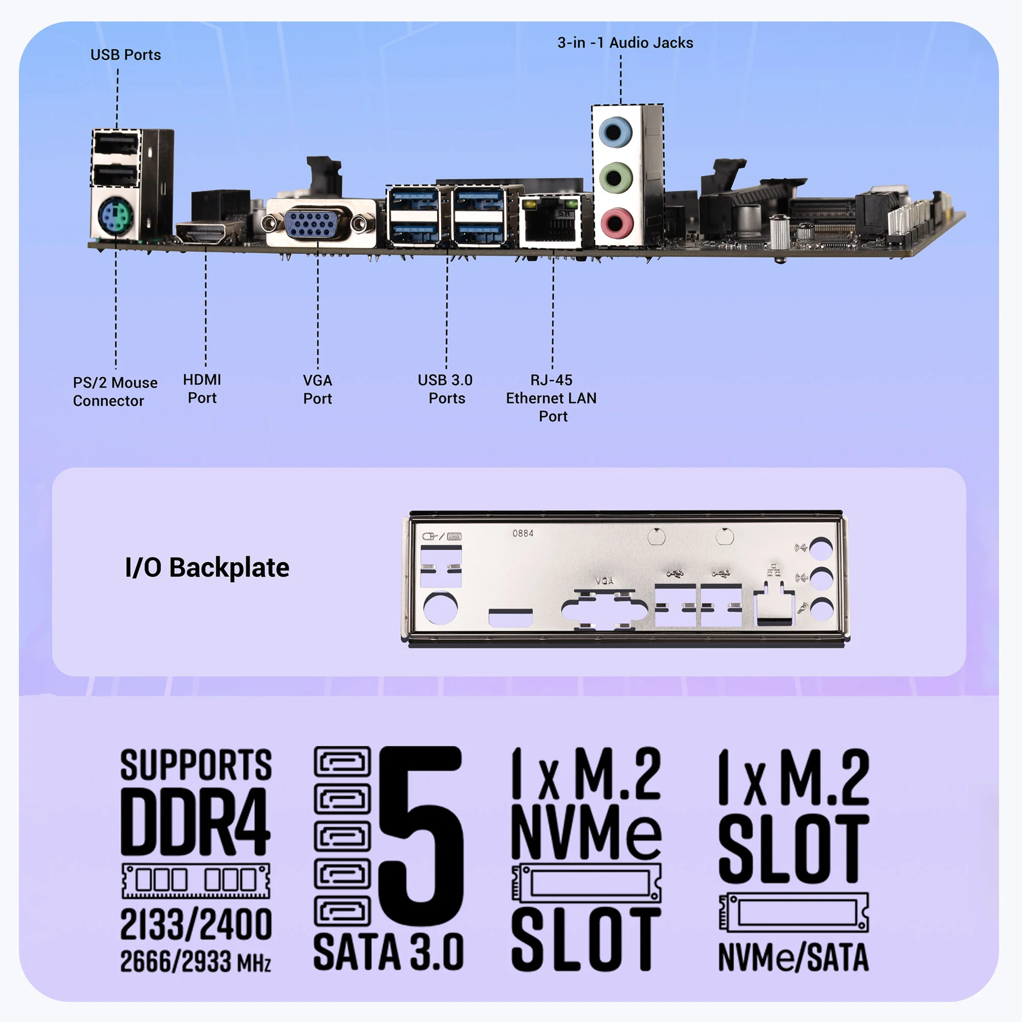 Zeb H510NVMe Plus - LGA 1200 Socket - Image 7