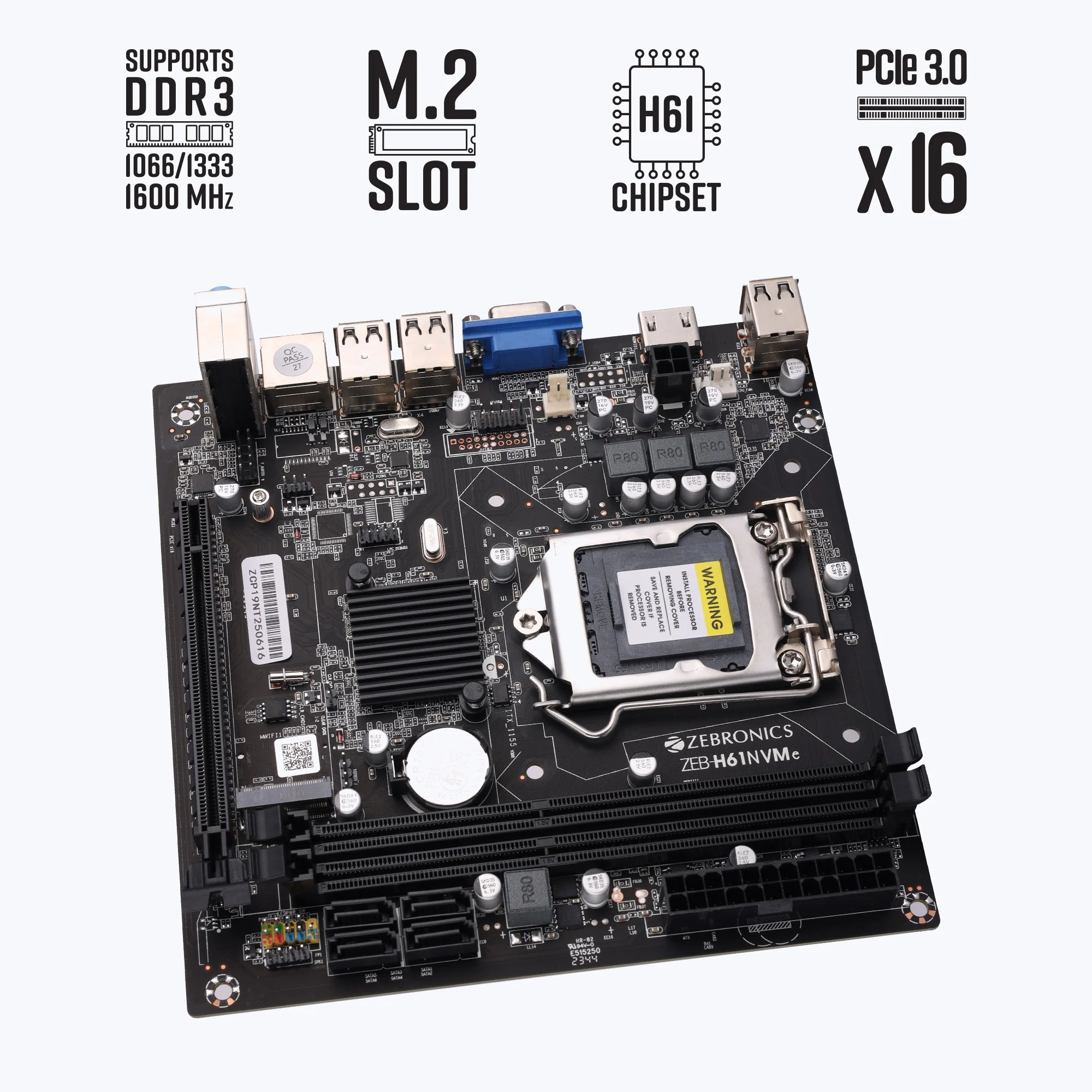Zeb H61NVMe - LGA 1155 Socket - Image 6