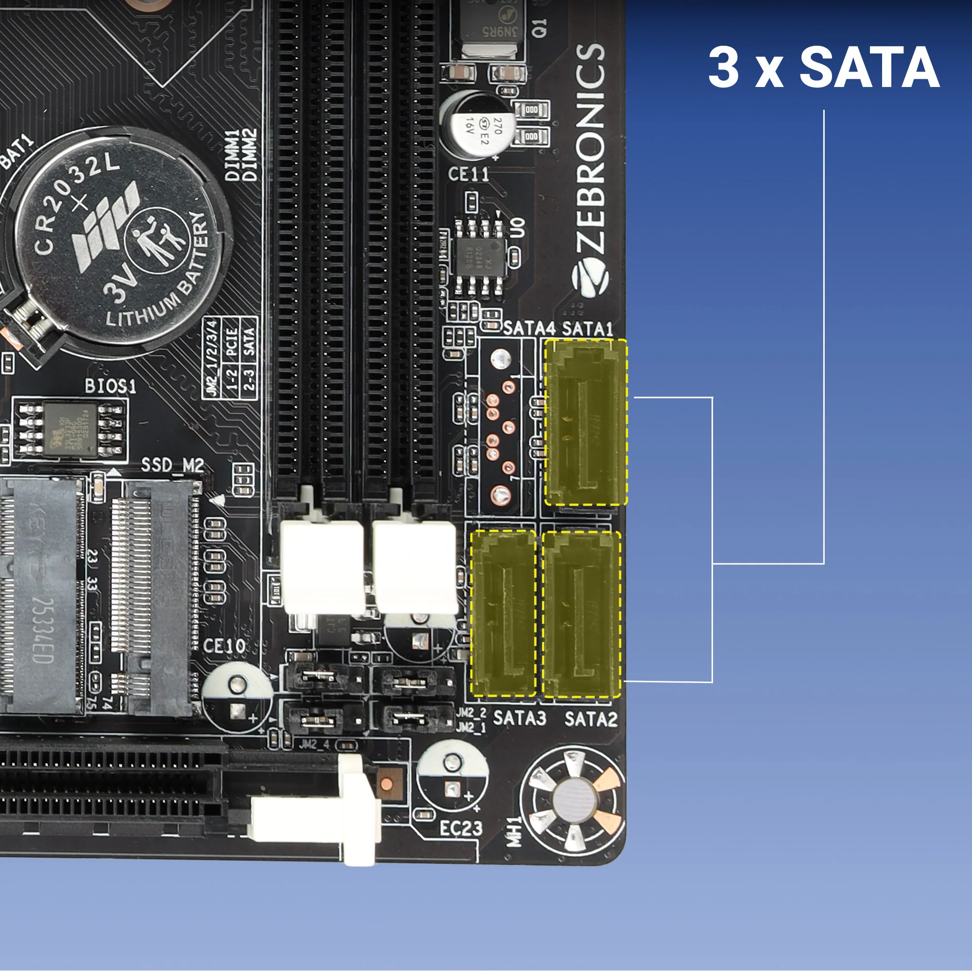 Zeb H61SM2 - LGA 1155 SOCKET - Image 3