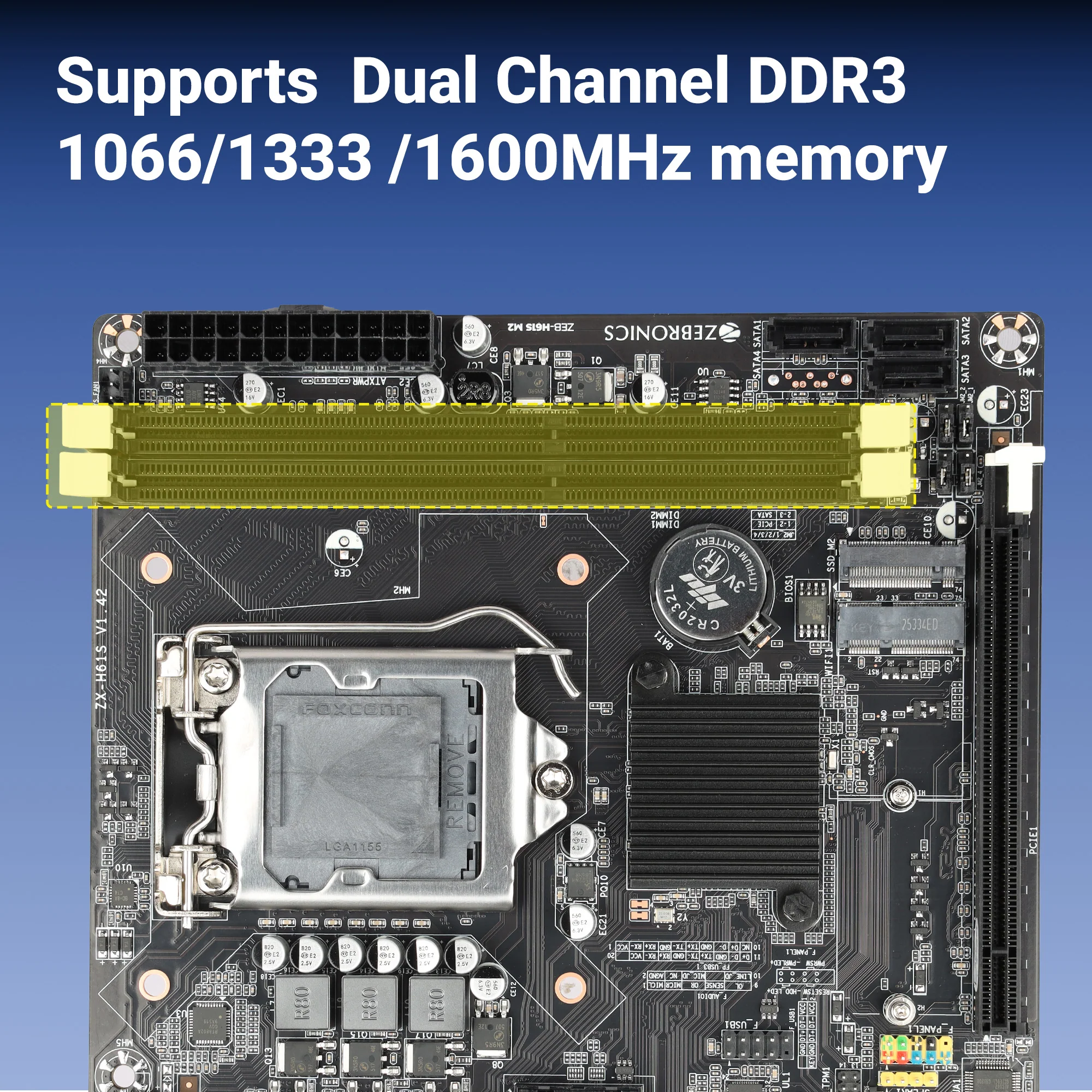 Zeb H61SM2 - LGA 1155 SOCKET - Image 5