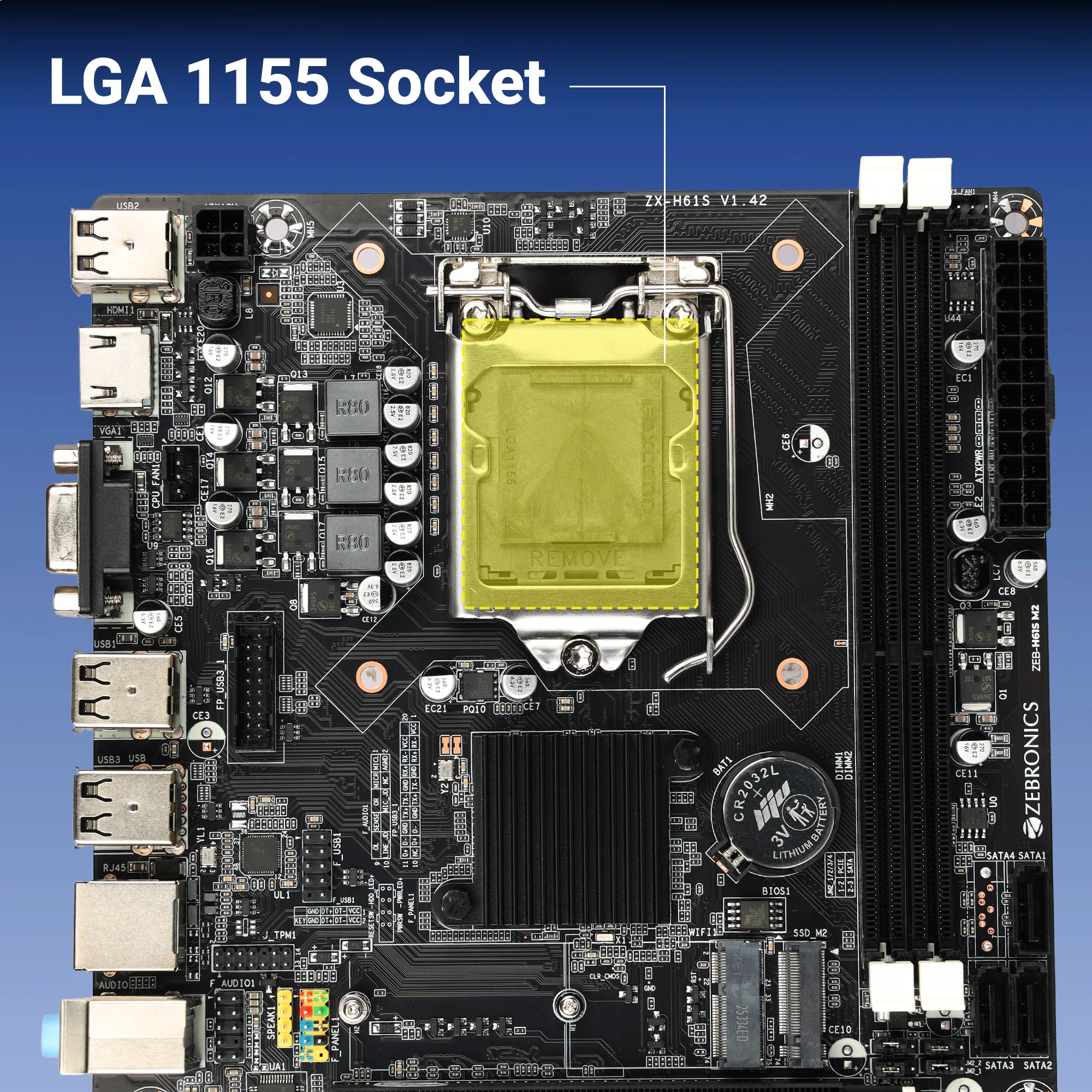Zeb H61SM2 - LGA 1155 SOCKET - Image 6