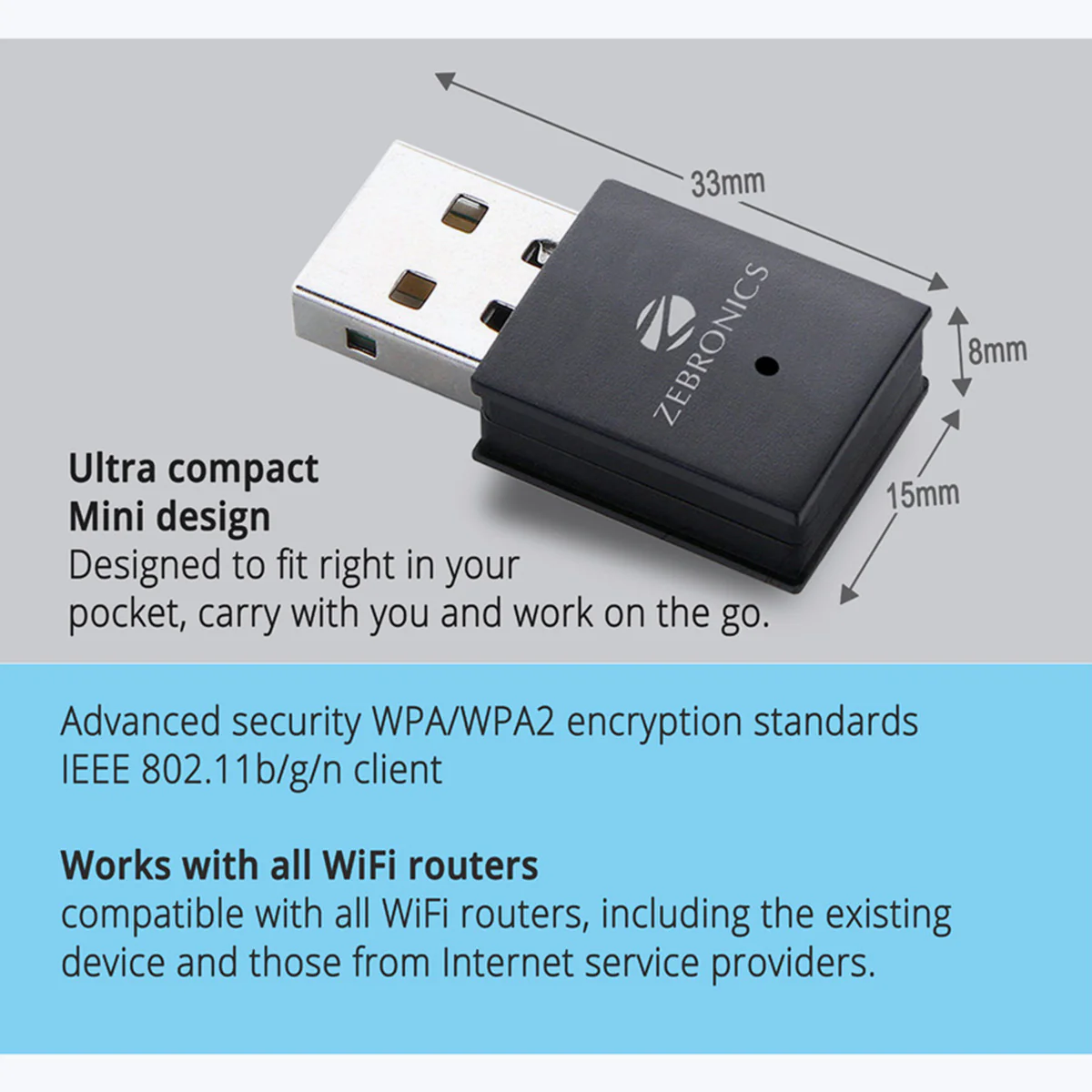 Zeb USB300WF WiFi USB Adapter - Image 6